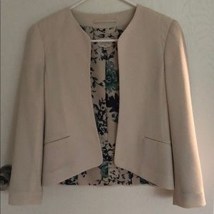 Aritzia Wilfred Open Front Crepe Jacket Ivory